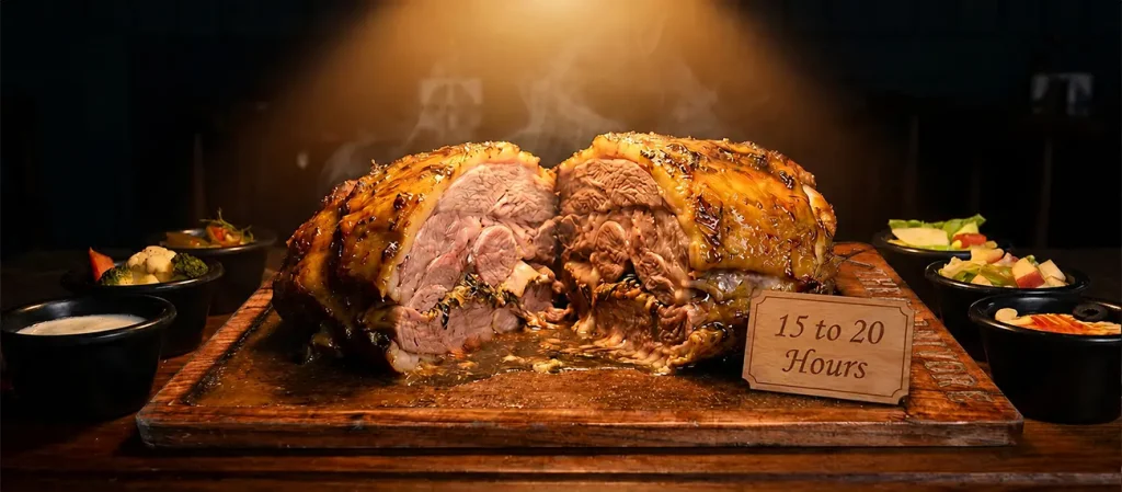 15 to 20 Hour Slow-Baked Meat Tender, Juicy, and Full-Flavored